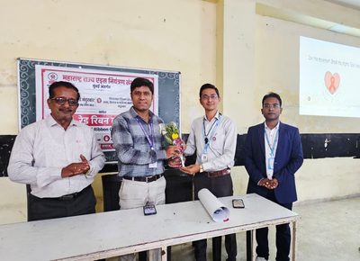 Control of HIV & AIDS Awareness Program by Red Ribon Club conducted at JES’s Arts, Commerce & Science College , Nandurbar